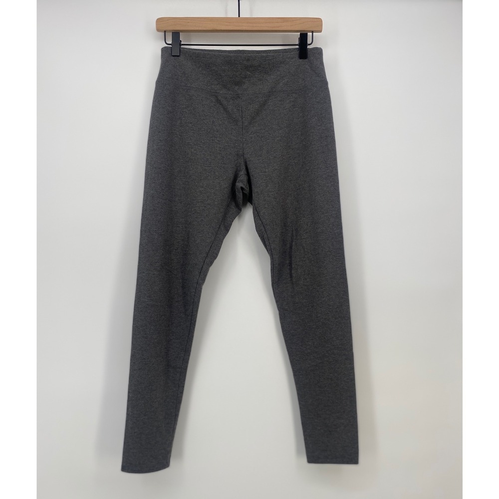 Aerie Leggings Large Charcoal Grey Chill Play Move Heathered Excellent